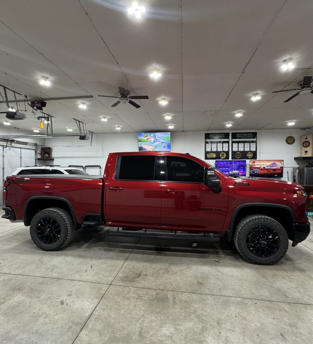 red truck side